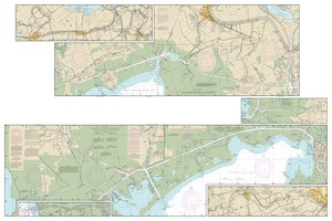 thumbnail for chart Intracoastal Waterway Wax Lake Outlet to Forked Island including Bayou Teche, Vermilion River, and Freshwater Bayou