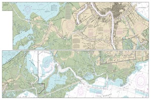 thumbnail for chart Intracoastal Waterway Waveland to Catahoula Bay