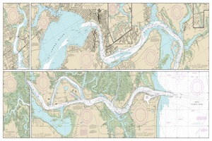 thumbnail for chart St. Johns River-Atlantic Ocean to Jacksonville