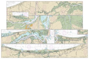 thumbnail for chart Intracoastal Waterway Myrtle Grove Sound and Cape Fear River to Casino Creek