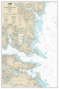 thumbnail for chart Chesapeake Bay Rappahannock River Entrance, Piankatank and Great Wicomico Rivers