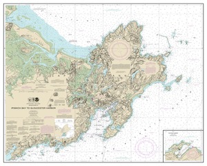 thumbnail for chart Ipswich Bay to Gloucester Harbor; Rockport Harbor