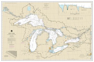 thumbnail for chart Great Lakes, Lake Champlain to Lake of the Woods