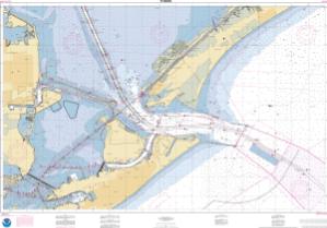 thumbnail for chart Galveston Bay Entrance Galveston and Texas City Harbors