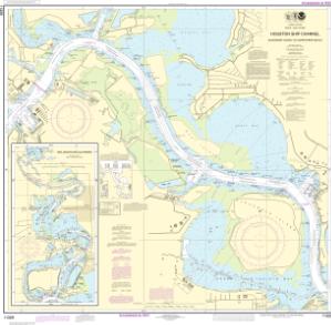 thumbnail for chart Houston Ship Channel Alexander Island to Carpenters Bayou;San Jacinto and Old Rivers