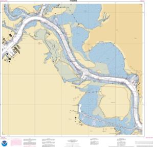 thumbnail for chart Houston Ship Channel Alexander Island to Carpenters Bayou;San Jacinto and Old Rivers