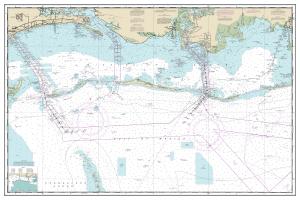 thumbnail for chart Mississippi Sound and approaches Dauphin Island to Cat Island,