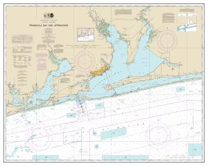 thumbnail for chart Pensacola Bay and approaches