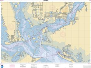 thumbnail for chart San Carlos Bay and Caloosahatchee River Entrances