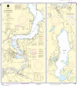 thumbnail for chart St. Johns River Racy Point to Crescent Lake