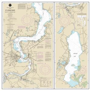 thumbnail for chart St. Johns River Racy Point to Crescent Lake,