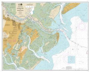 thumbnail for chart Savannah River and Wassaw Sound