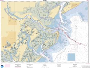 thumbnail for chart Savannah River and Wassaw Sound