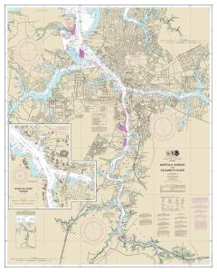 thumbnail for chart Norfolk Harbor and Elizabeth River,