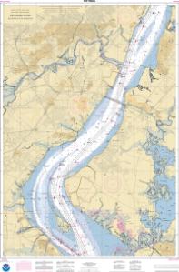 thumbnail for chart Delaware River Delaware City to Wilmington