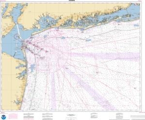 thumbnail for chart Approaches to New York Fire lsland Light to Sea Girt