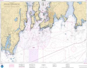 thumbnail for chart Approaches to Narragansett Bay