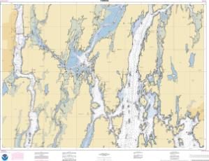 thumbnail for chart Boothbay Harbor to Bath, Including Kennebec River