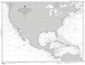 thumbnail for chart Gulf of St. Lawrence to Strait of Juan de Fuca