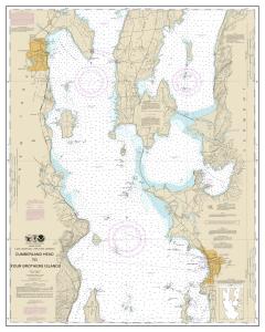 thumbnail for chart Cumberland Head to Four Brothers Islands