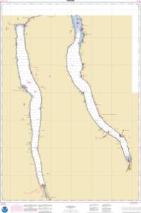 thumbnail for chart Cayuga and Seneca Lakes;Watkins Glen;Ithaca