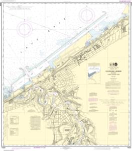 thumbnail for chart Cleveland Harbor, including lower Cuyahoga River