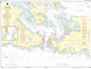 thumbnail for chart St. Mars River - Detour Passage to Munuscong Lake;Detour Passage