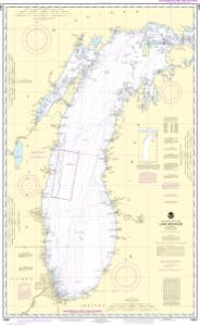 thumbnail for chart Lake Michigan (Mercator Projection)