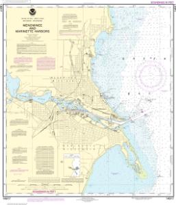 thumbnail for chart Menominee and Marinette Harbors