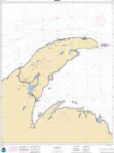 thumbnail for chart Big Bay Point to Redridge;Grand Traverse Bay Harbor;Lac La Belle harbor;Copper and Eagle Harbors