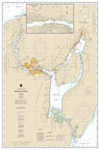 thumbnail for chart Keweenaw Waterway, including Torch Lake;Hancock and Houghton