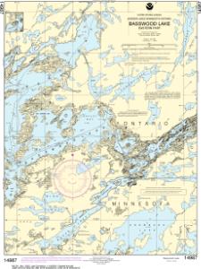 thumbnail for chart Basswood Lake, Eastern Part