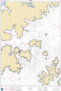 thumbnail for chart Shumagin Islands-Nagai I. to Unga I.;Delarof Harbor;Popof Strait, northern part