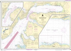 thumbnail for chart Prince William Sound-Valdez Arm and Port Valdez;Valdez Narrows;Valdez and Valdez Marine Terminal