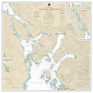 thumbnail for chart Sitka Sound to Salisbury Sound, Inside Passage;Neva Str.-Neva Pt. to Zeal Pt.