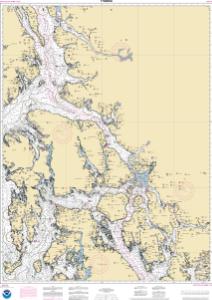 thumbnail for chart Etolin Island to Midway Islands, including Sumner Strait;Holkham Bay;Big Castle Island