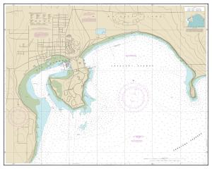 thumbnail for chart Oak and Crescent Harbors