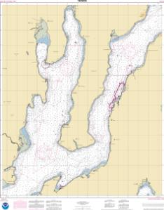 thumbnail for chart Hood Canal-South Point to Quatsap Point including Dabob Bay