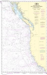 thumbnail for chart North Pacific Ocean West Coast Of North America  Mexican Border To Dixon Entrance