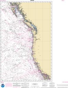 thumbnail for chart North Pacific Ocean West Coast Of North America  Mexican Border To Dixon Entrance