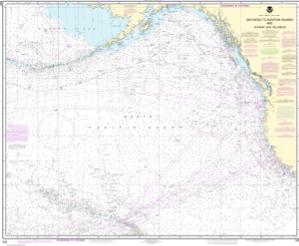 thumbnail for chart North America West Coast San Diego to Aleutian Islands and Hawaiâ€˜ian Islands