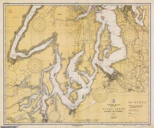 thumbnail for chart WA,1934,Seattle to Olympia