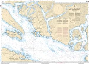 thumbnail for chart Strait of Georgia, Central Portion/Partie Centrale