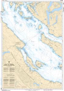 thumbnail for chart Strait of Georgia, Northern Portion/Partie Nord