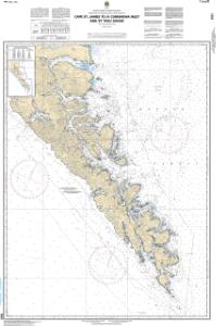 thumbnail for chart Cape St. James to/à Cumshewa Inlet and/et Tasu Sound