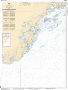 thumbnail for chart Long Island to / à St. Lawrence Harbours