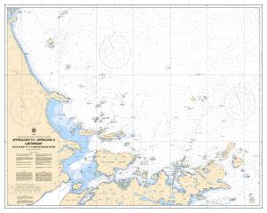 thumbnail for chart Approaches to / Approches À Cartwright: Black Island to / à Tumbledown Dick Island