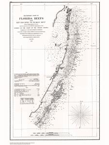 thumbnail for chart FL,1856, Florida Reefs From Key Biscayne To Pickles Reef