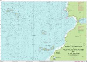 thumbnail for chart Strait of Gibraltar to Archipélago dos Açores and Islas Canarias