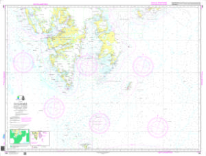 thumbnail for chart Svalbard. Bjørnøya - Isfjorden - Storfjorden - Hopen